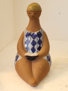 1962-67 AMALIA ABC Girls Lisa Larson Chamotte Stoneware Sweden Gustavsberg